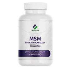 Zdjęcie produktu - MedFuture MSM Siarka Organiczna 500mg, 60kaps.