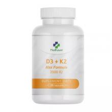 Zdjęcie produktu - MedFuture Witamina D3 + K2 Max Formuła, 120 tabl.