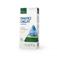 Zdjęcie produktu - Medica Herbs Magnez Chelat + Wit. B6, 60 kaps.