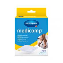 Zdjęcie produktu - Hartmann Medicomp 7,5 cm x 7,5 cm kompresy jałowe, 5 x 2 szt.