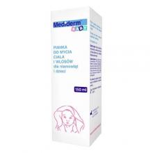 Zdjęcie produktu - Mediderm Baby Pianka do mycia ciała i włos&oacute;w dla niemowląt i dzieci, 150 ml