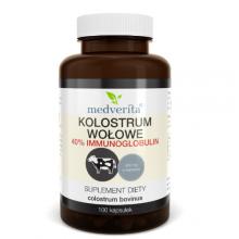 Zdjęcie produktu - MEDVERITA Kolostrum Wołowe 400mg, 100kaps.
