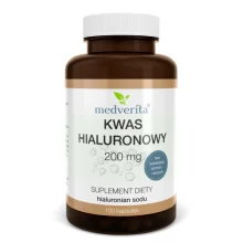 Zdjęcie produktu - Medverita&nbsp;Kwas&nbsp;hialuronowy 200 mg, 120 kaps.