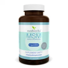 Zdjęcie produktu - Medverita MSM 500 mg Siarka organiczna OptiMSM, 120 kaps.