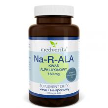Zdjęcie produktu - Medverita Na-R-ALA Kwas Alfa-liponowy 150mg, 60kaps.