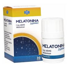 Zdjęcie produktu - Melatonina Polfarmex, 30 tabletek - Lek z melatoniną w dawce 5 mg 