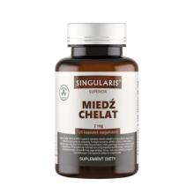 Zdjęcie produktu - SINGULARIS Superior miedź chelat 2 mg, 120kaps.