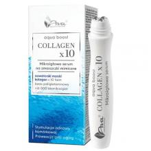 Zdjęcie produktu - AVA Aqua Boost Collagen x10 Mikroigłowe serum na zmarszczki mimiczne, 15 ml