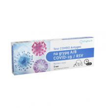 Zdjęcie produktu - MILAPHARM Test COMBO Antygen na grypę A/B +COVID-19/RSV 