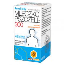 Zdjęcie produktu - MLECZKO PSZCZELE Royal Jelly o smaku pomarańczowym 300, 45 tabletek