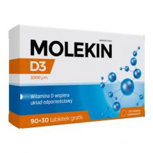 Zdjęcie produktu - Molekin D3 2000 j.m. - 120 tabletek