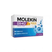 Zdjęcie produktu - Molekin Max D3+K2 w oleju lnianym, 75kaps.