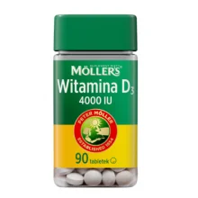Zdjęcie produktu - Moller's Witamina D3 4000 IU, 90 tabl.