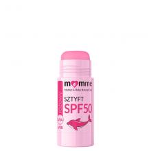 Zdjęcie produktu - MOMME R&oacute;żowy sztyft przeciwsłoneczny SPF 50, 10 g