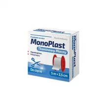 Zdjęcie produktu - MonoPlast Przylepiec tkaninowy Mocny 5m x 2,5cm, 1 szt.