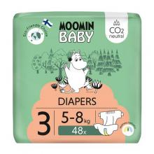 Zdjęcie produktu - MOOMIN BABY Diapers Pieluszki ekologiczne 3 (5-8kg), 48szt.