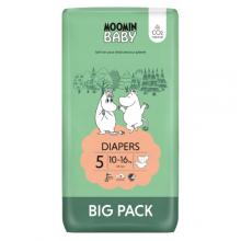 Zdjęcie produktu - MOOMIN BABY Diapers Pieluszki ekologiczne 5 (10-16kg), 60szt.
