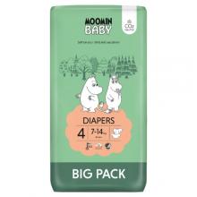 Zdjęcie produktu - MOOMIN BABY Diapers Pieluszki ekologiczne 4 (7-14kg), 63szt.