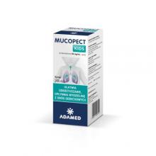 Zdjęcie produktu - Mucopect Kids syrop na kaszel od 6 roku zycia,  200ml KR&Oacute;TKA DATA 31.10.2026
