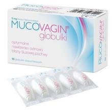 Zdjęcie produktu - MUCOVAGIN - Nawilżające globulki dopochwowe, 10 sztuk  USZKODZONE KARTONOWE OPAKOWANIE