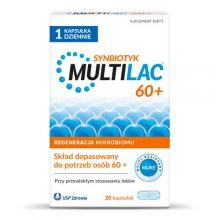 Zdjęcie produktu - Multilac 60+, 20 kaps. - synbiotyk dla seniora