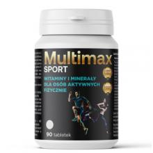Zdjęcie produktu - Multimax Sport Witaminy i minerały dla os&oacute;b aktywnych fizycznie, 90 tabl.