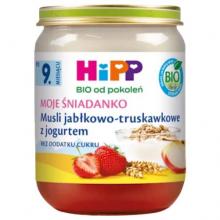 Zdjęcie produktu - HiPP Musli jabłkowo-truskawkowe z jogurtem BIO, 160 g 