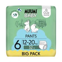 Zdjęcie produktu - Muumi Baby Pants Pieluchomajtki 6 (12-20 kg), 52 szt.
