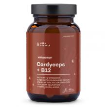 Zdjęcie produktu - Aura Herbals Mycodrop Cordyceps + B12, 60 kaps.