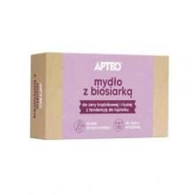 Zdjęcie produktu - Mydło z biosiarką APTEO, 100g KR&Oacute;TKA DATA  30.09.2026