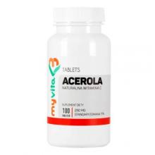 Zdjęcie produktu - MYVITA Acerola 250 mg, 100 tabletek