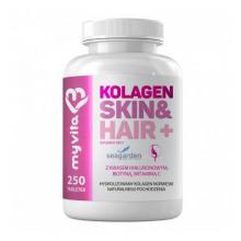 Zdjęcie produktu - MyVita Kolagen Skin & Hair+, 250 tabl.