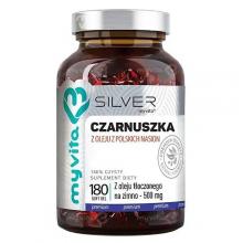 Zdjęcie produktu - MyVita SILVER Olej z czarnuszki 500 mg, 180 kapsułek