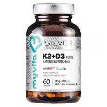Zdjęcie produktu - MyVita SILVER Witamina K2+D3 FORTE - 60 kaps.