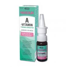 Zdjęcie produktu - Nasolin A-Vitamin Tymianek-Eukaliptus Nawilżający i pielęgnujący aerozol do nosa, 10 ml