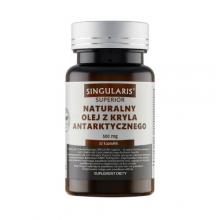 Zdjęcie produktu - Singularis Naturalny olej z kryla antarktycznego, 60 kaps. - zawiera kwasy omega-3 EPA i DHA