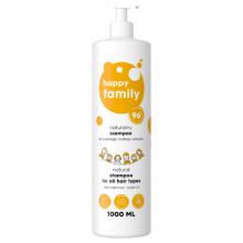 Zdjęcie produktu - Happy Family Naturalny szampon do każdego rodzaju włos&oacute;w, 1000 ml