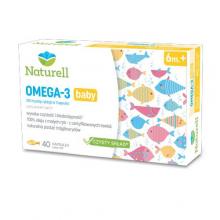 Zdjęcie produktu - Naturell Omega 3 baby, 40 kaps. KR&Oacute;TKA DATA 01.09.2026