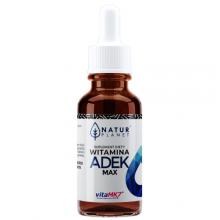Zdjęcie produktu - NaturPlanet Witamina A+D+E+K MAX krople, 30ml