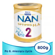 NESTLE NAN OPTIPRO HA 2 Mleko modyfikowane dla niemowląt po 6. miesiącu życia, 800g