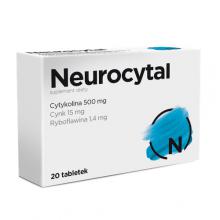 Zdjęcie produktu - Neurocytal, cytokolina 500 mg, cynk i witamina B2- 20 tabl.