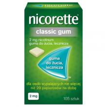 Zdjęcie produktu - NICORETTE CLASSIC GUM -  2 mg x 105 sztuk