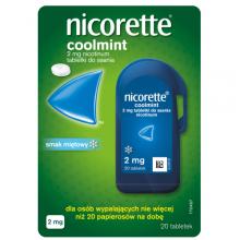 NICORETTE COOLMINT 2 mg, 20 tabletek