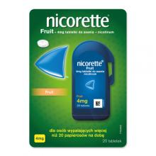 Nicorette Fruit tabletki do ssania 4mg - 20 tabletek
