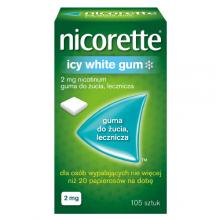 Zdjęcie produktu - Nicorette Icy White 2mg, 105 szt.