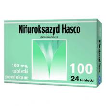 Zdjęcie produktu - NIFUROKSAZYD  100 mg  - 24 tabletki  powlekane 