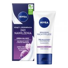 Zdjęcie produktu - NIVEA 24h Nawilżenia Kojąco-regenerujący krem na noc, 50ml