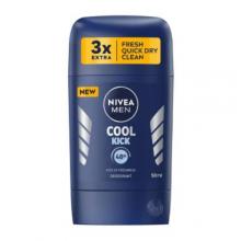 Zdjęcie produktu - Nivea Men Cool Kick Dezodorant w sztyfcie dla mężczyzn, 50 ml
