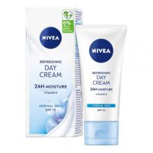 Zdjęcie produktu - NIVEA Odświeżający Krem na dzień 24H Nawilżenia SPF 15, 50 ml