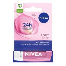 Zdjęcie produktu - NIVEA Soft Rose Nawilżająca pomadka do ust, 4.8g
